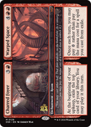 Charred Foyer // Warped Space (PRE-129S) [Duskmourn: House of Horror Promos] Foil