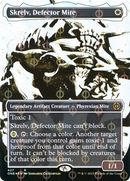 Skrelv, Defector Mite (ONE-427) [Phyrexia: All Will Be One]: (Showcase) (Borderless) Foil