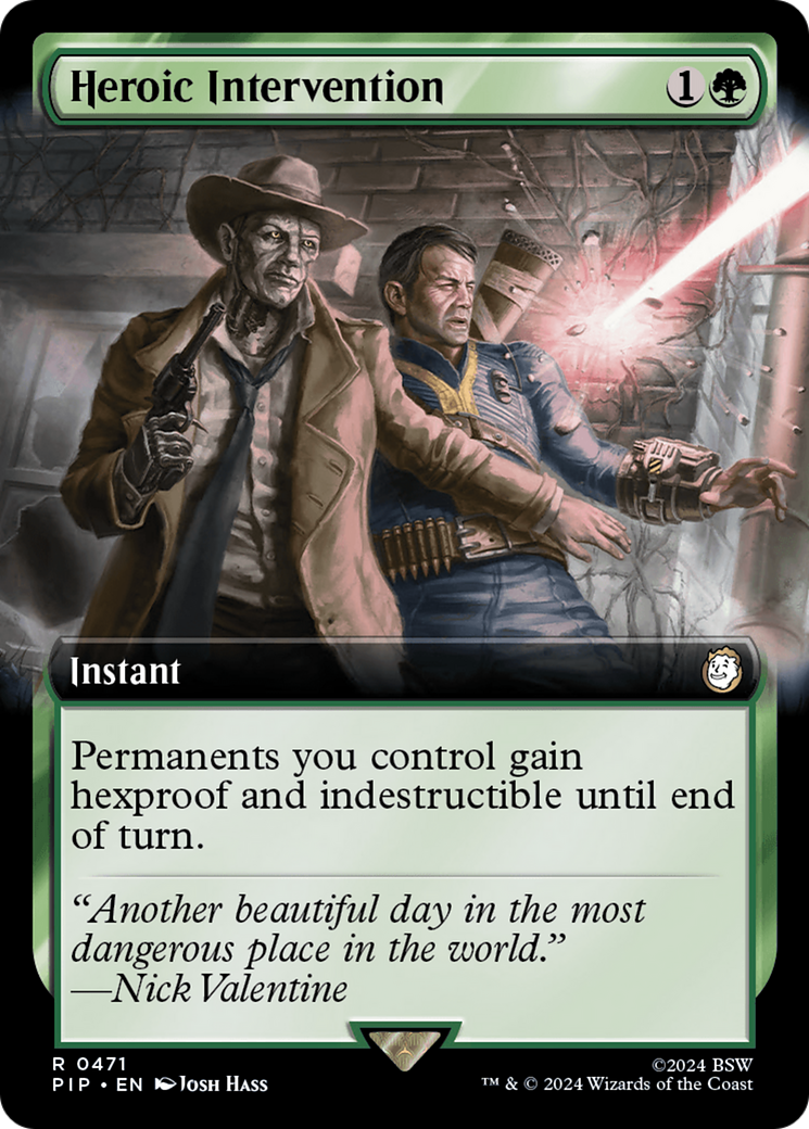 Heroic Intervention (PIP-471) [Fallout]: (Extended Art) Foil