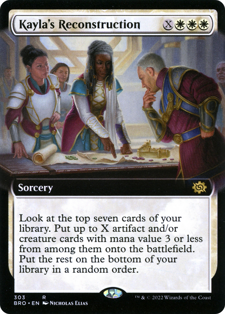 Kayla's Reconstruction (Extended Art) (BRO-303) [The Brothers' War]