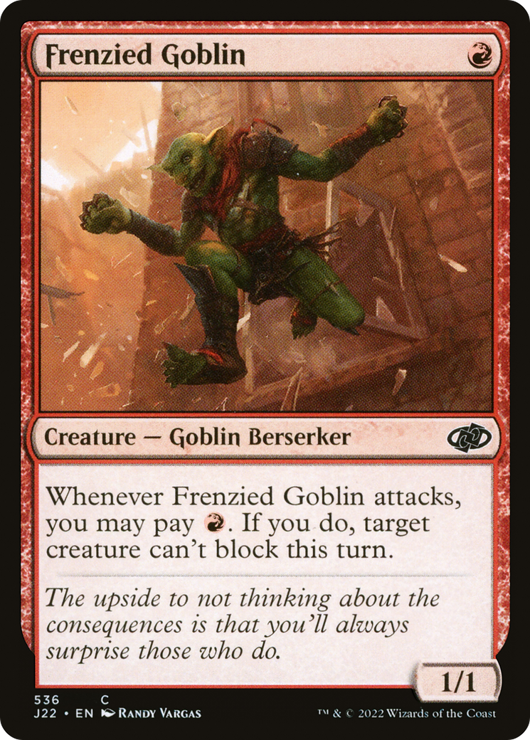 Frenzied Goblin (J22-536) [Jumpstart 2022]