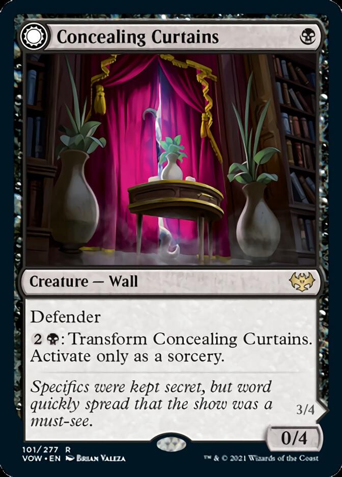Concealing Curtains // Revealing Eye (VOW-101) [Innistrad: Crimson Vow]: (Double Faced Transform) Foil