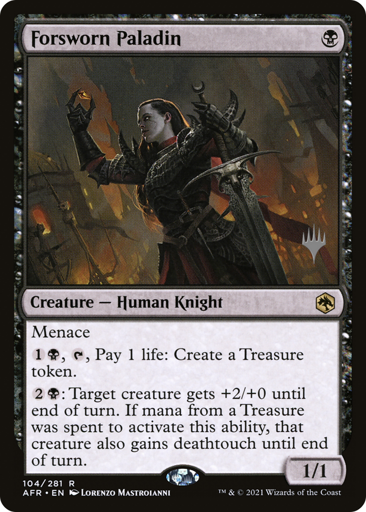Forsworn Paladin (PPAFR-104P) [Adventures in the Forgotten Realms Promos] Foil