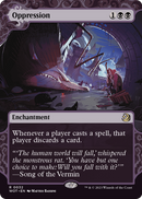 Oppression (WOT-032) (Showcase) (Borderless) [Wilds of Eldraine: Enchanting Tales]
