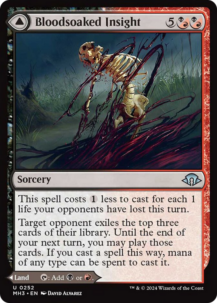 Bloodsoaked Insight // Sanguine Morass (MH3-252) [Modern Horizons 3]