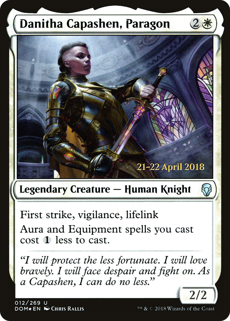 Danitha Capashen, Paragon (PRE-12S) [Dominaria Promos] Foil