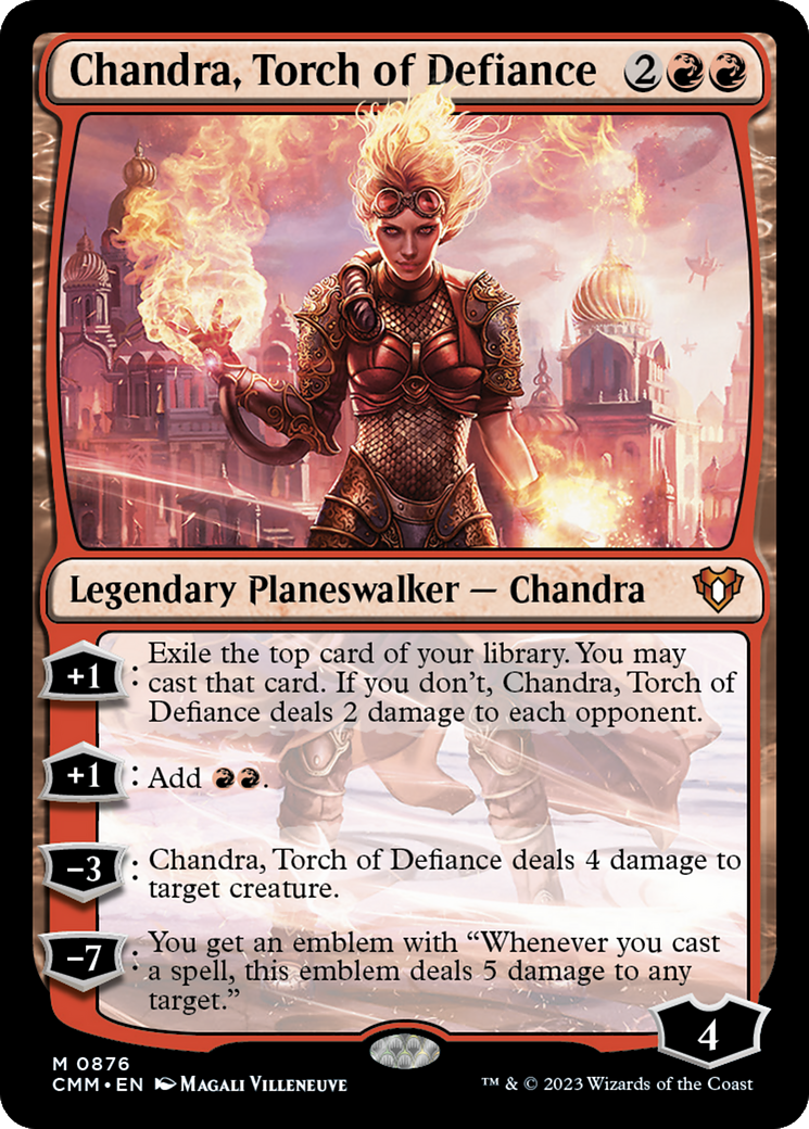Chandra, Torch of Defiance (CMM-876) [Commander Masters]