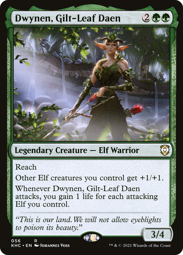 Dwynen, Gilt-Leaf Daen (KHC-056) [Kaldheim Commander]
