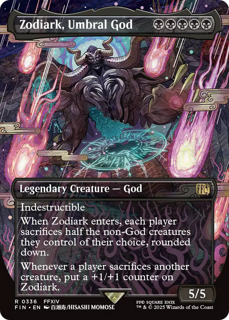 Zodiark, Umbral God (Borderless) (FIN-336) [FINAL FANTASY] (Borderless)
