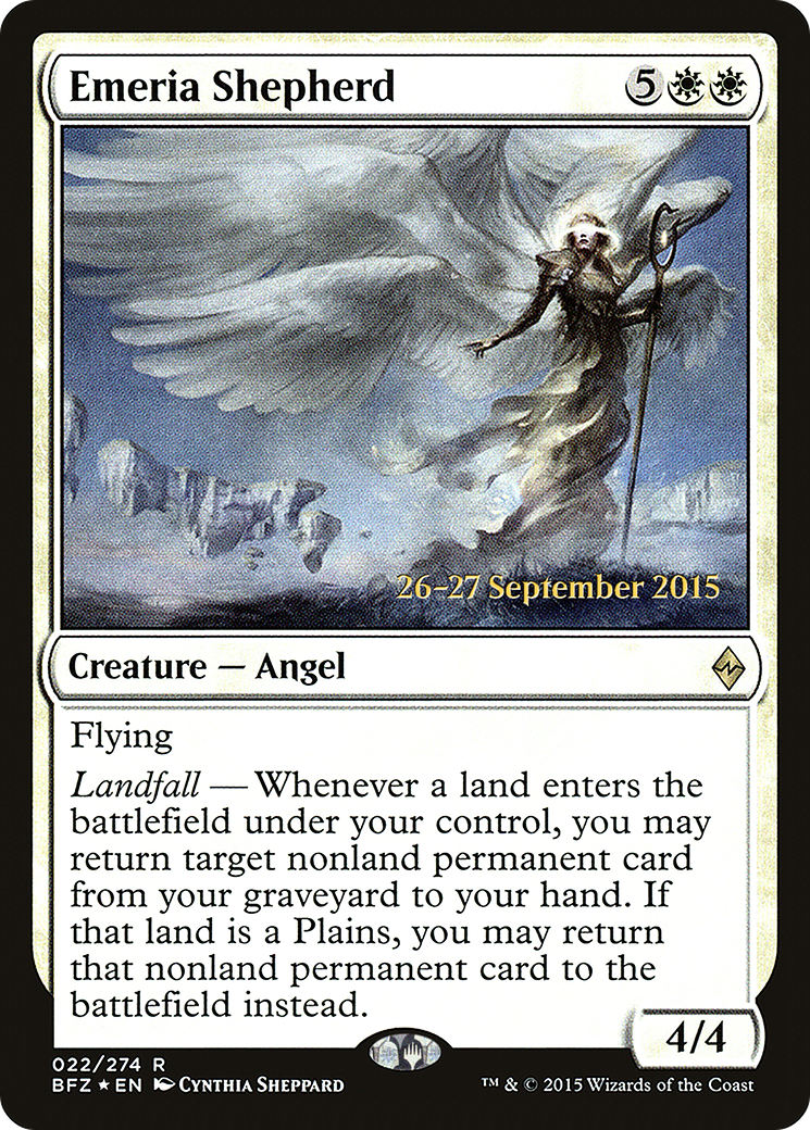 Emeria Shepherd (PRE-22S) [Battle for Zendikar Promos] Foil