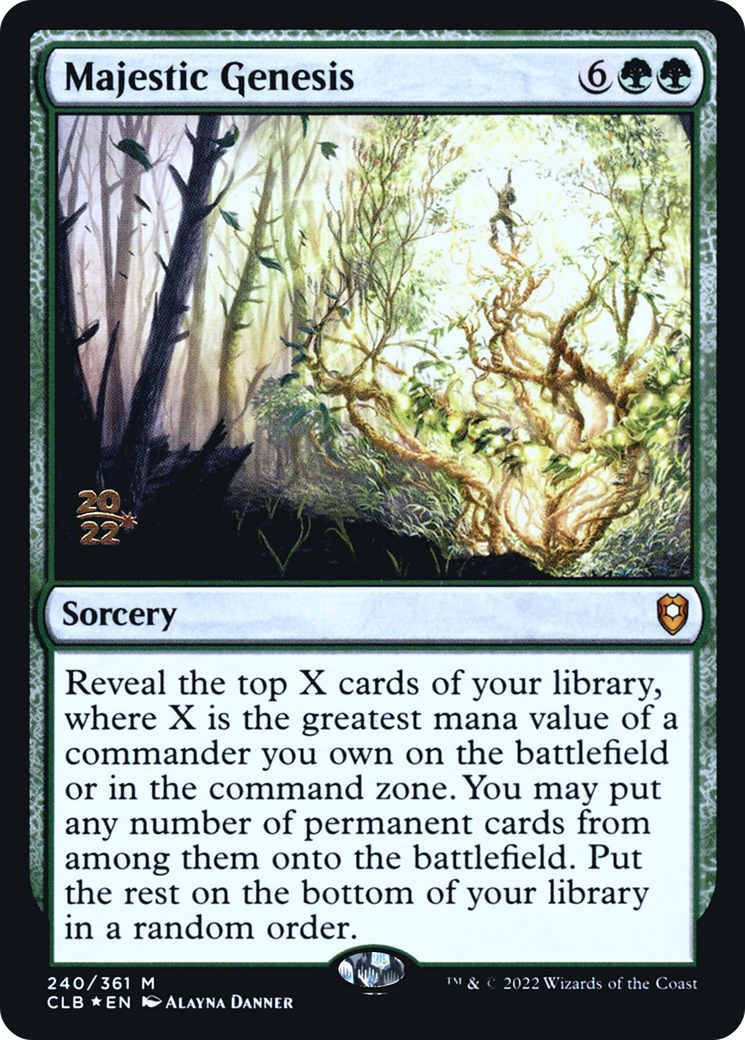 Majestic Genesis (PRE-240) [Battle for Baldur's Gate Promos] Foil