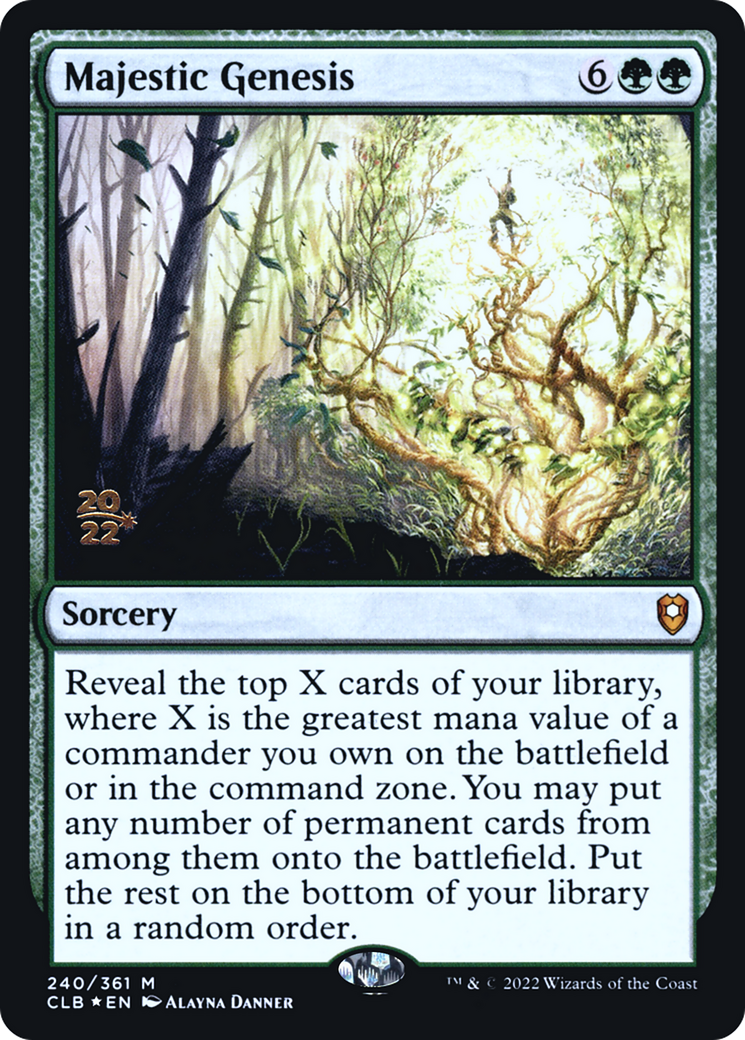Majestic Genesis (PRE-240S) [Battle for Baldur's Gate Promos] Foil