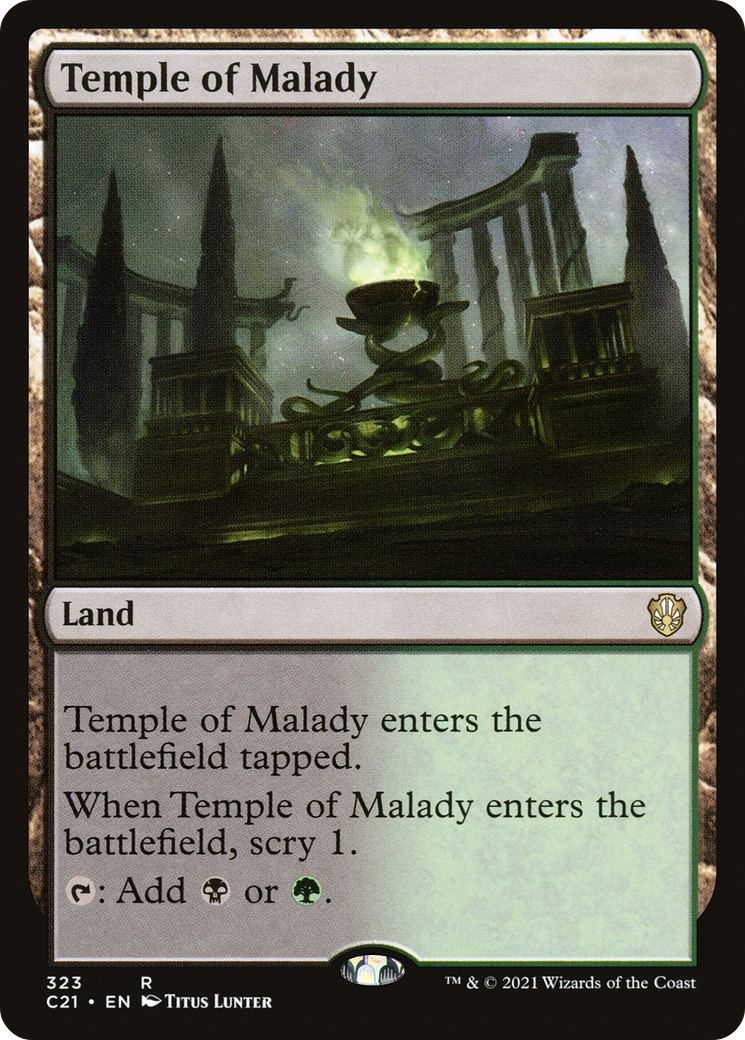 Temple of Malady (C21-323) [Commander 2021]