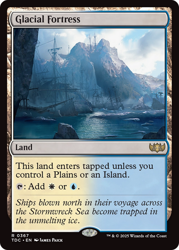 Glacial Fortress (TDC-367) [Commander: Tarkir: Dragonstorm]