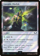 Unstable Obelisk (Surge Foil) (40K-260) [Warhammer 40,000 Commander] Foil
