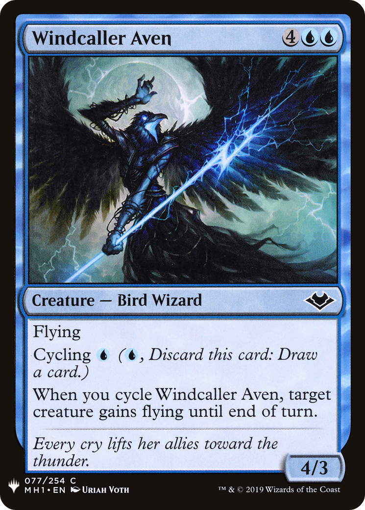 Windcaller Aven (LIST-MH1-77) [The List]
