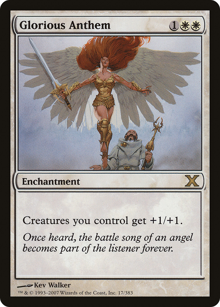 Glorious Anthem (10E-017) [Tenth Edition] Foil