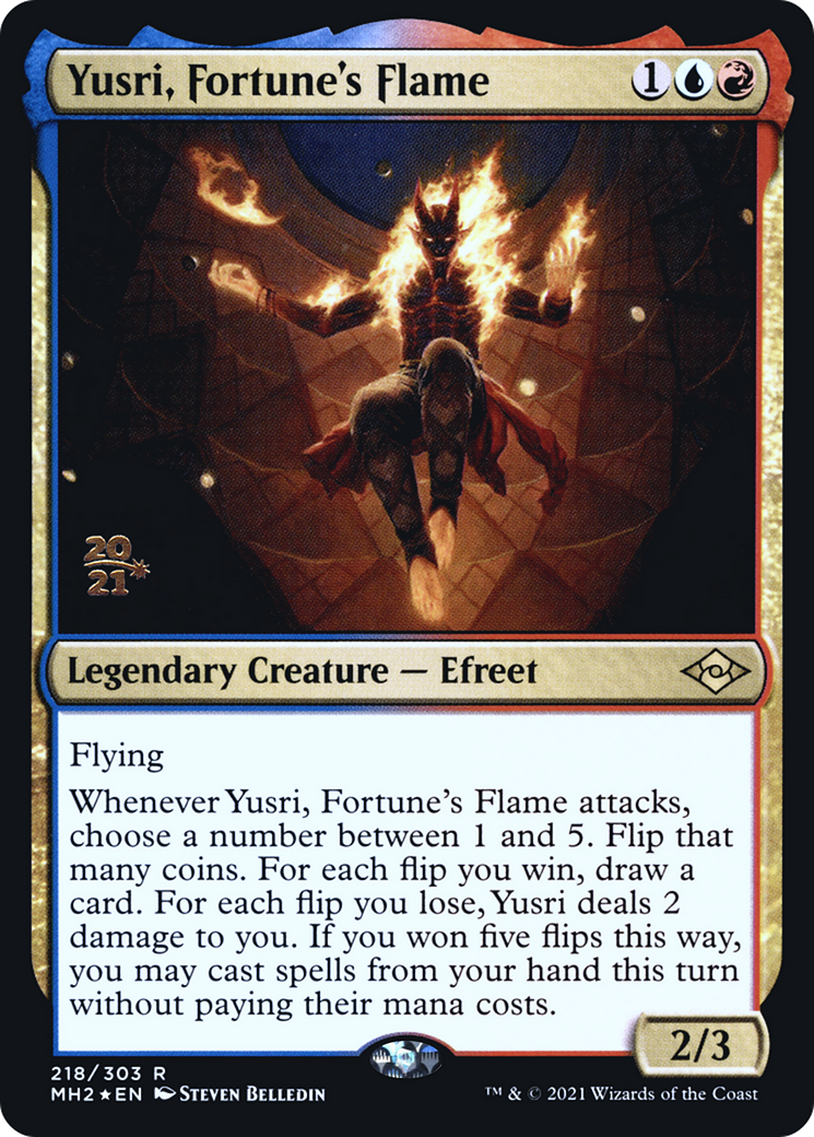 Yusri, Fortune's Flame (PRE-218S) [Modern Horizons 2 Promos] Foil