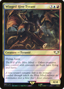 Winged Hive Tyrant (Surge Foil) (40K-148) [Warhammer 40,000 Commander] Foil