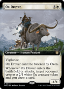 Ox Drover (WOC-042) [Wilds of Eldraine Commander]: (Extended Art)