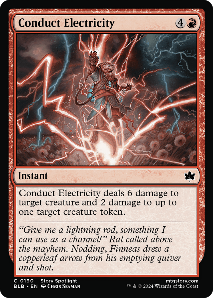 Conduct Electricity (BLB-130) [Bloomburrow] Foil