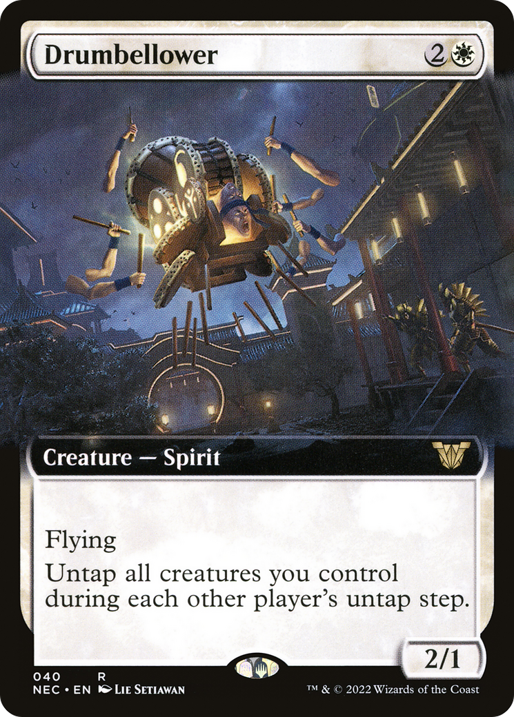 Drumbellower (Extended Art) (NEC-040) [Neon Dynasty Commander]