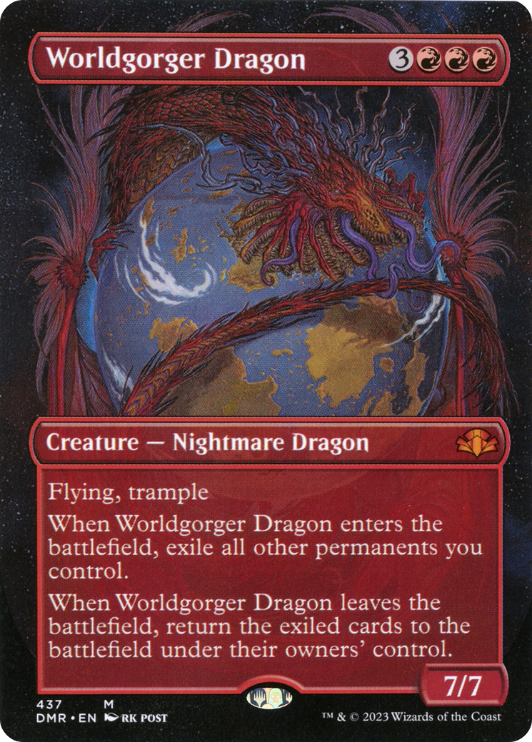 Worldgorger Dragon (DMR-437) [Dominaria Remastered] (Borderless) Foil