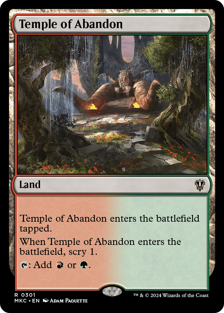 Temple of Abandon (MKC-301) [Murders at Karlov Manor Commander]