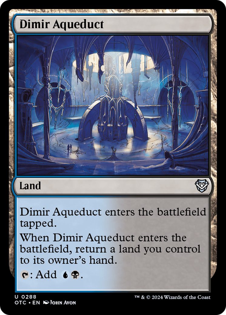 Dimir Aqueduct (OTC-288) [Outlaws of Thunder Junction Commander]