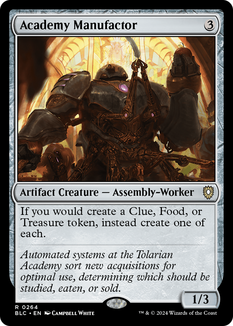 Academy Manufactor (BLC-264) [Bloomburrow Commander]