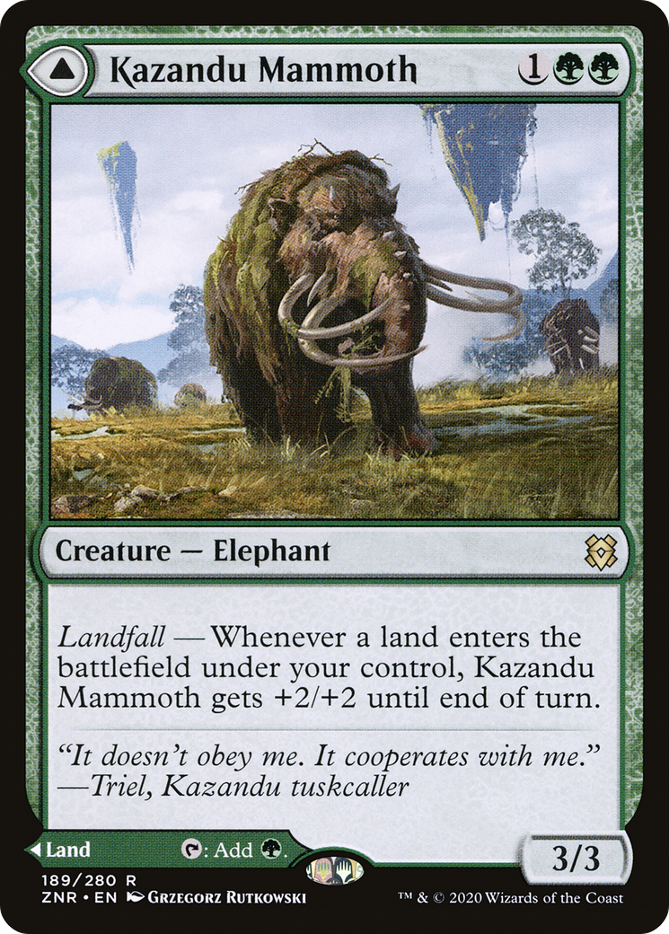 Kazandu Mammoth (ZNR-189) [Zendikar Rising]