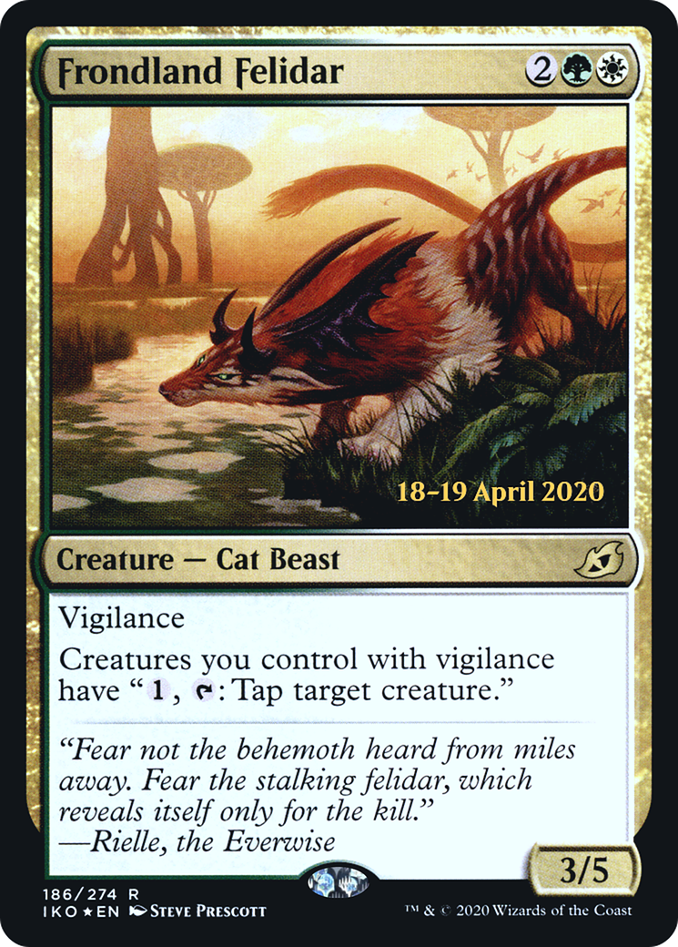 Frondland Felidar (PRE-186S) [Ikoria: Lair of Behemoths Promos] Foil