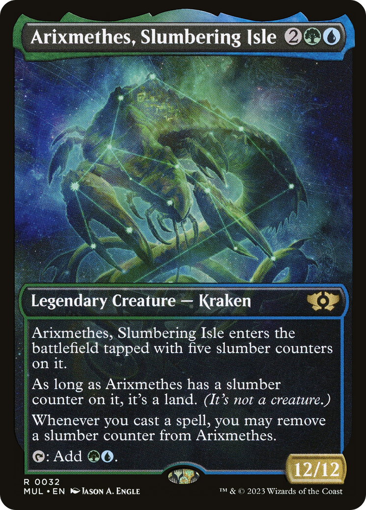 Arixmethes, Slumbering Isle (MUL-032) [Multiverse Legends]: (Showcase) Foil