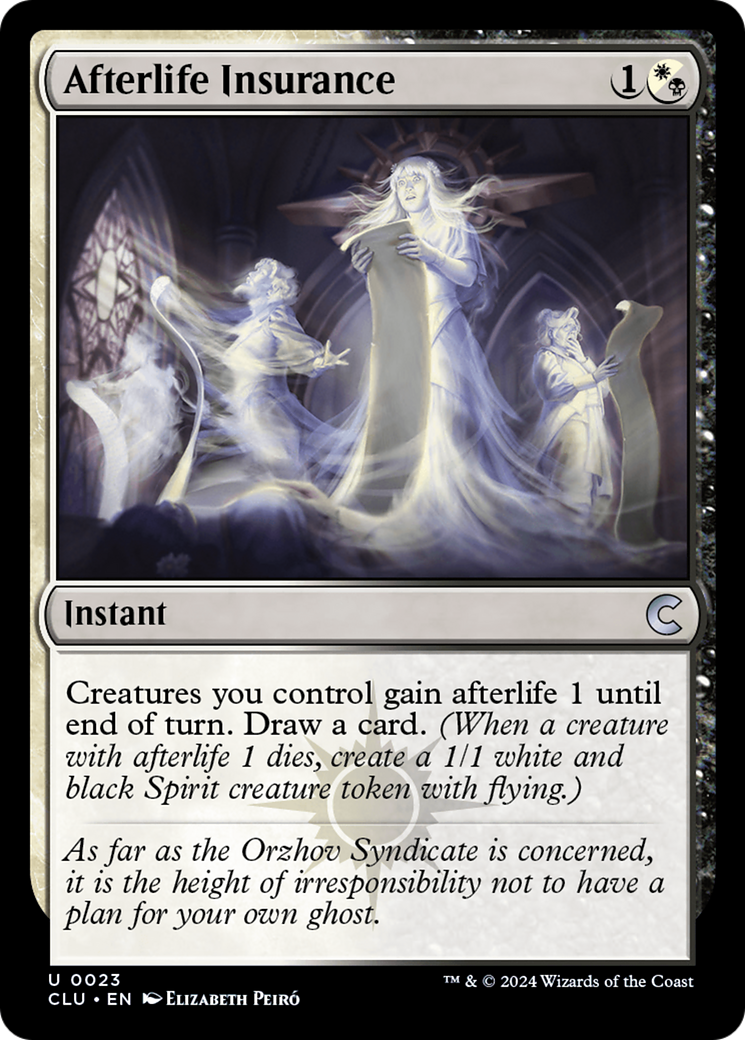 Afterlife Insurance (CLU-023) [Ravnica: Clue Edition]