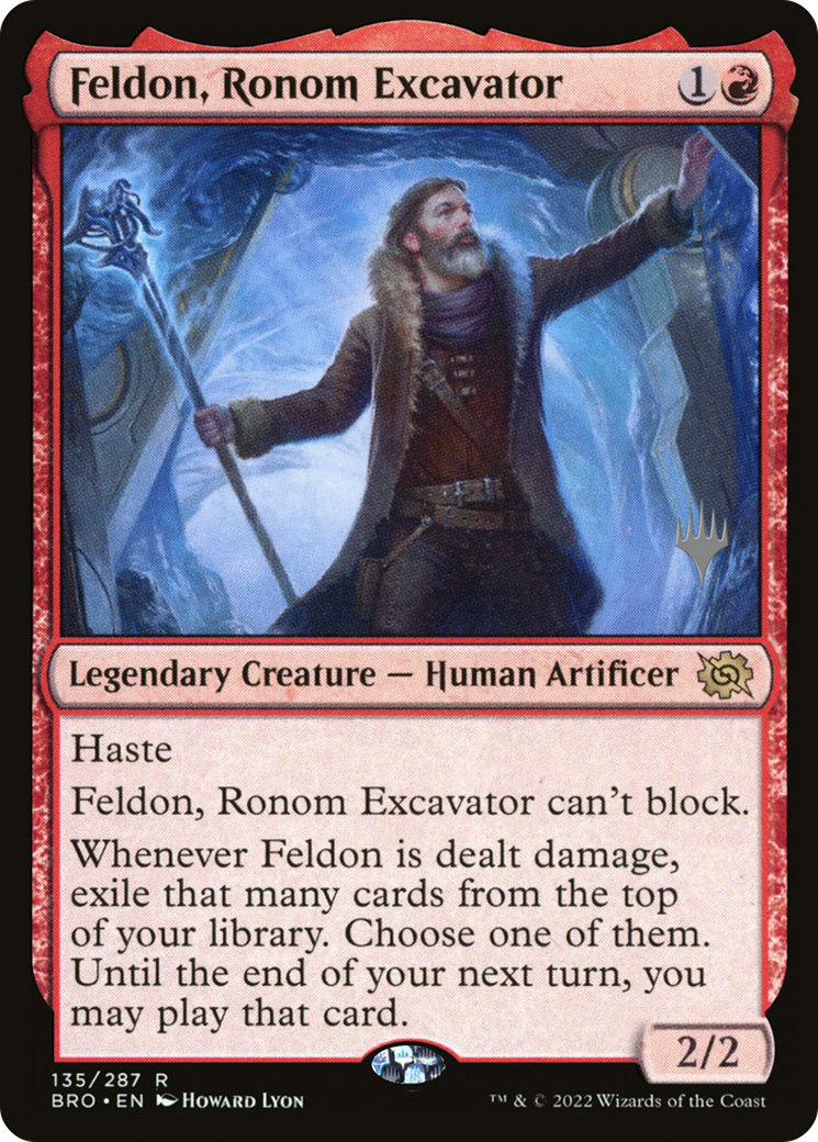 Feldon, Ronom Excavator (PPBRO-135P) [The Brothers' War Promos] Foil