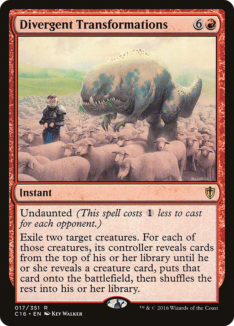 Divergent Transformations (C16-017) [Commander 2016]
