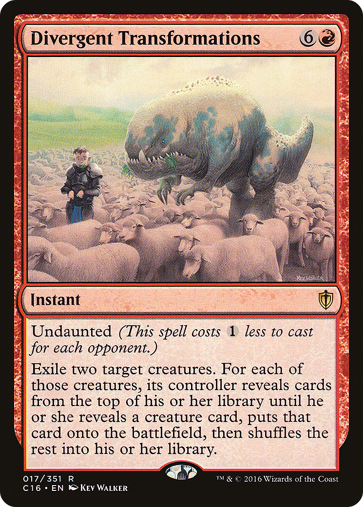 Divergent Transformations (C16-017) [Commander 2016]
