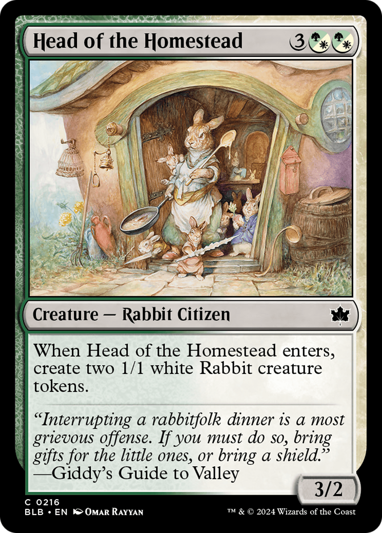 Head of the Homestead (BLB-216) [Bloomburrow]