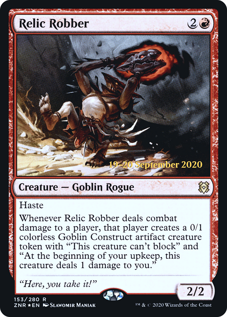 Relic Robber (PRE-153S) [Zendikar Rising Promos] Foil
