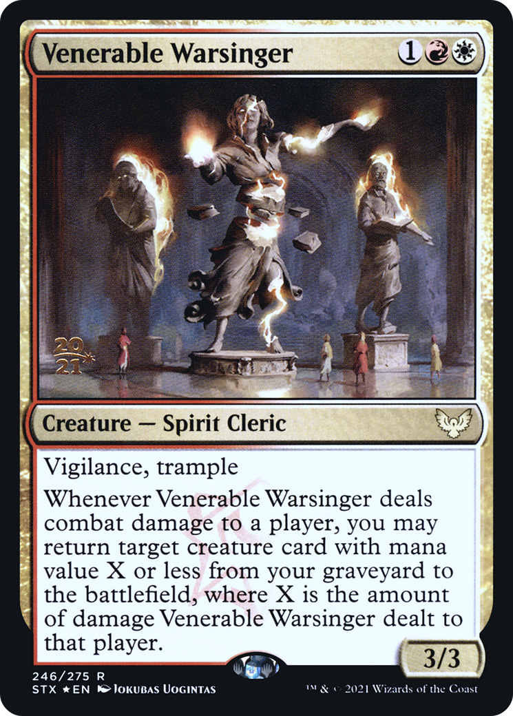 Venerable Warsinger (PRE-246S) [Strixhaven: School of Mages Promos] Foil
