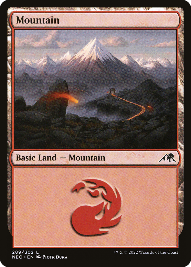 Mountain (NEO-289) [Kamigawa: Neon Dynasty]