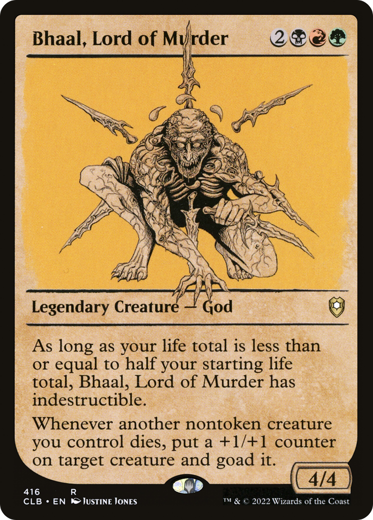 Bhaal, Lord of Murder (CLB-416) [Commander Legends: Battle for Baldur's Gate]: (Showcase) Foil