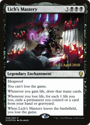 Lich's Mastery (PRE-98S) [Dominaria Promos] Foil