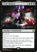 Lich's Mastery (PRE-98S) [Dominaria Promos] Foil