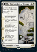 The Restoration of Eiganjo // Architect of Restoration (NEO-442) [Kamigawa: Neon Dynasty]: (Extended Art, fandfc, enchantment)