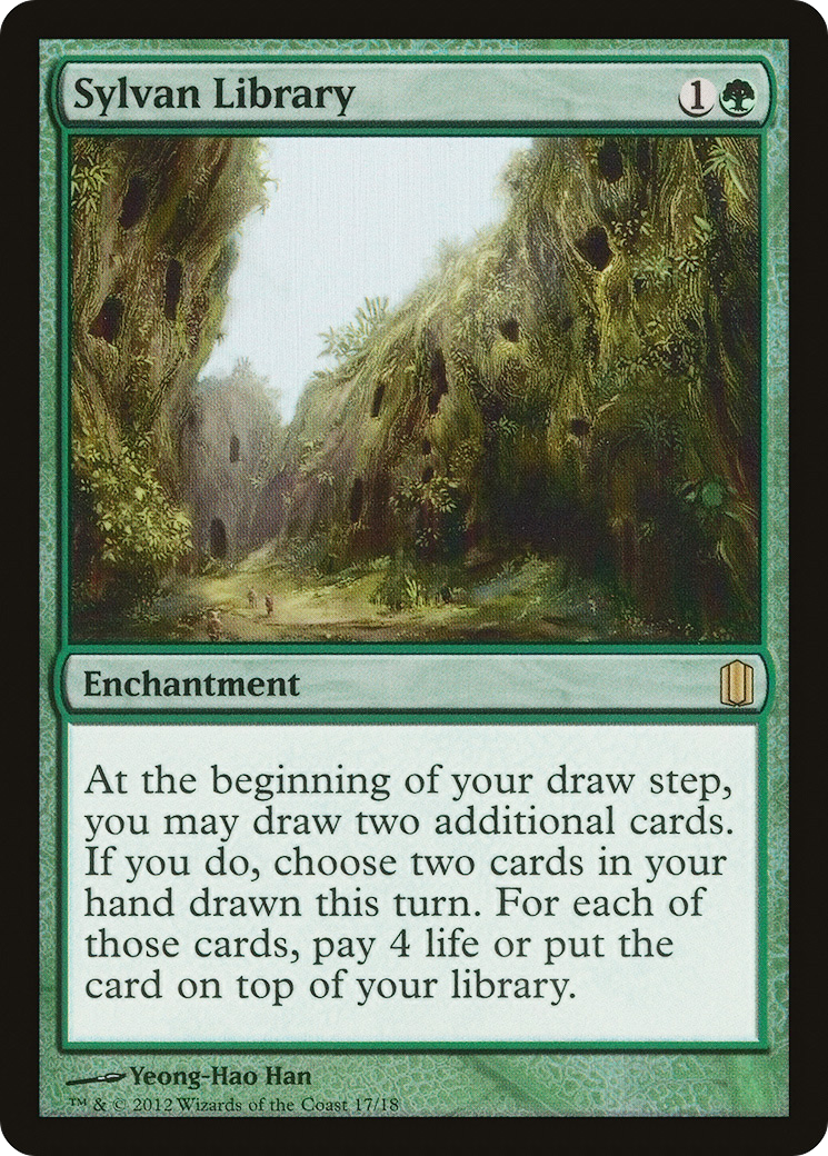 Sylvan Library (CM1-017) [Commander's Arsenal] Foil