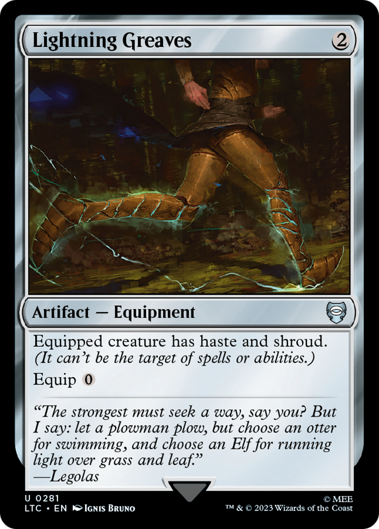 Lightning Greaves (LTC-281) [Tales of Middle-earth Commander]