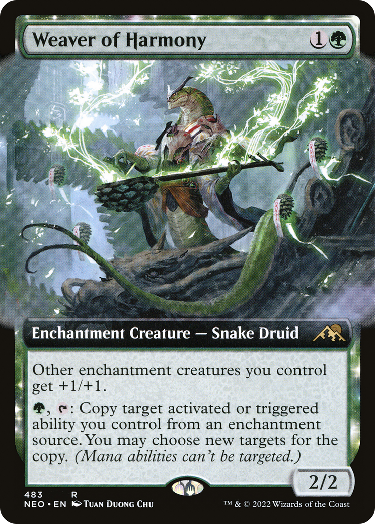 Weaver of Harmony (Extended Art) (NEO-483) [Kamigawa: Neon Dynasty]