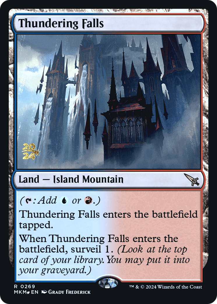 Thundering Falls (PRE-269S) [Murders at Karlov Manor Promos] Foil