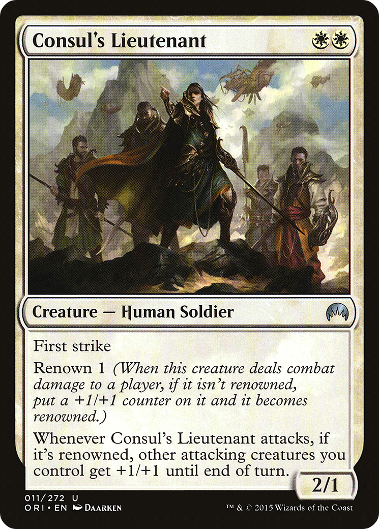 Consul's Lieutenant (ORI-011) [Magic Origins]
